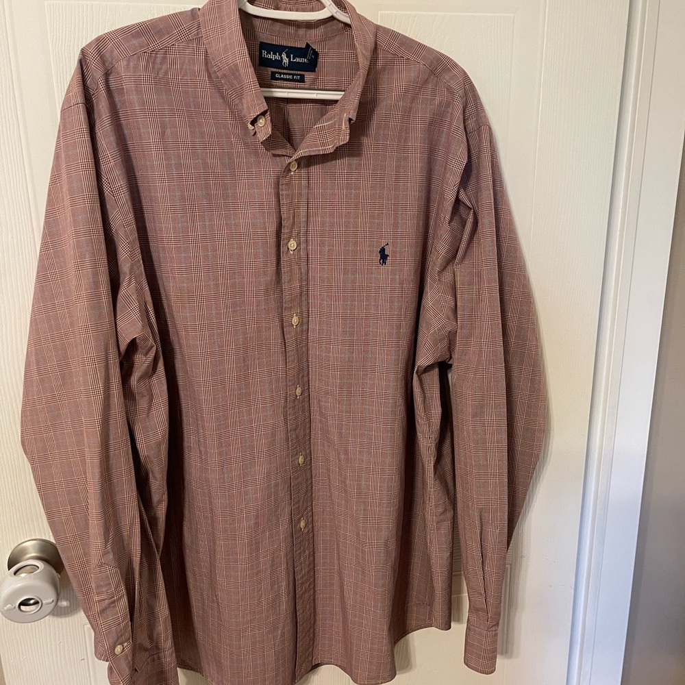 Polo by Ralph Lauren button down long sleeve shirt.